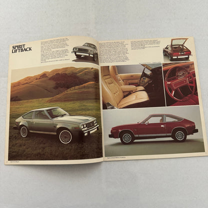 1980 AMC Car Sales Brochure Catalog AMC Spirit AMX Concord Pacer Eagle 4WD