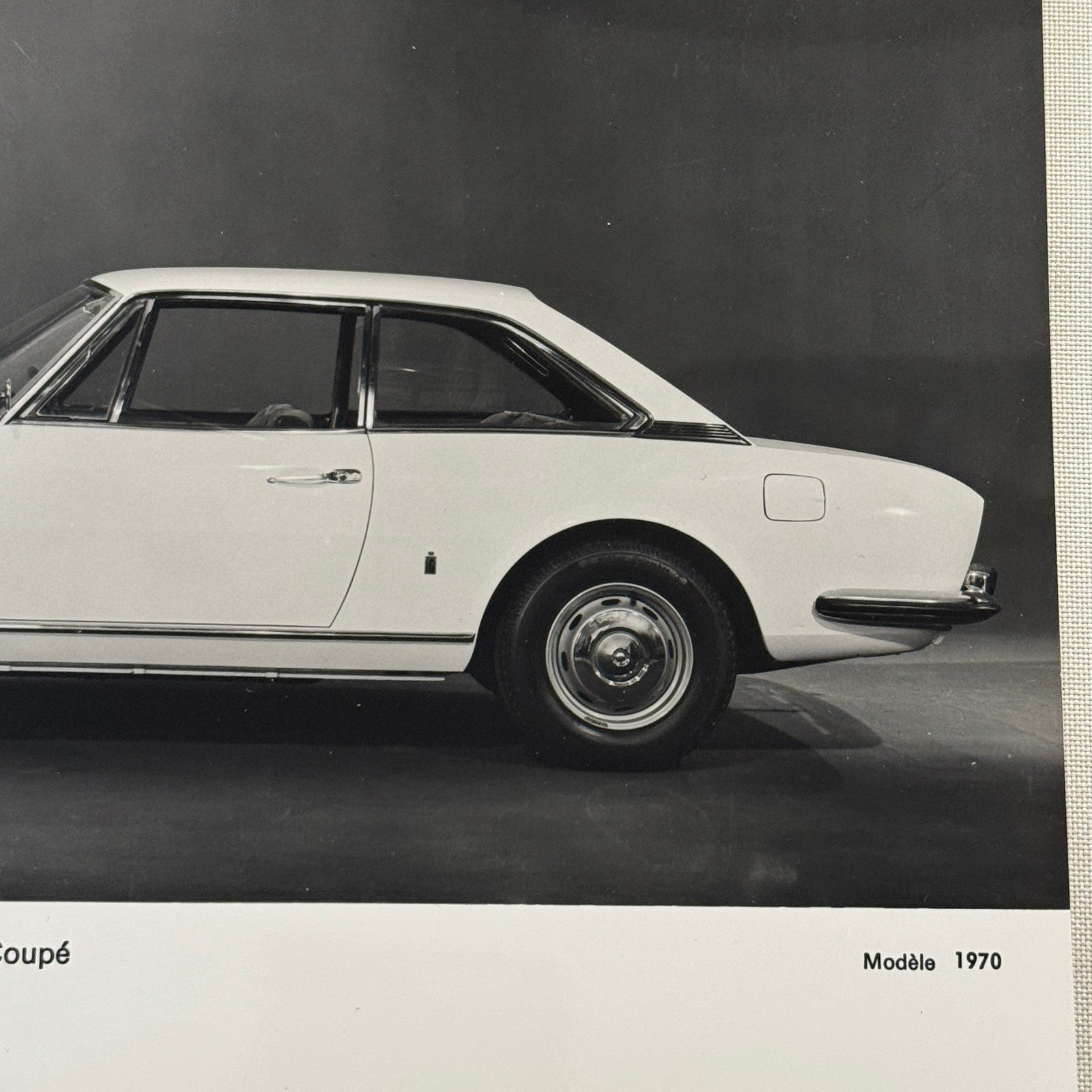 1970 Peugeot 504 Coupe Factory Press Photo Photograph Vintage