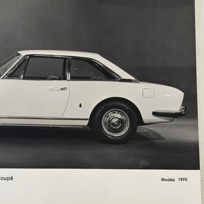 1970 Peugeot 504 Coupe Factory Press Photo Photograph Vintage