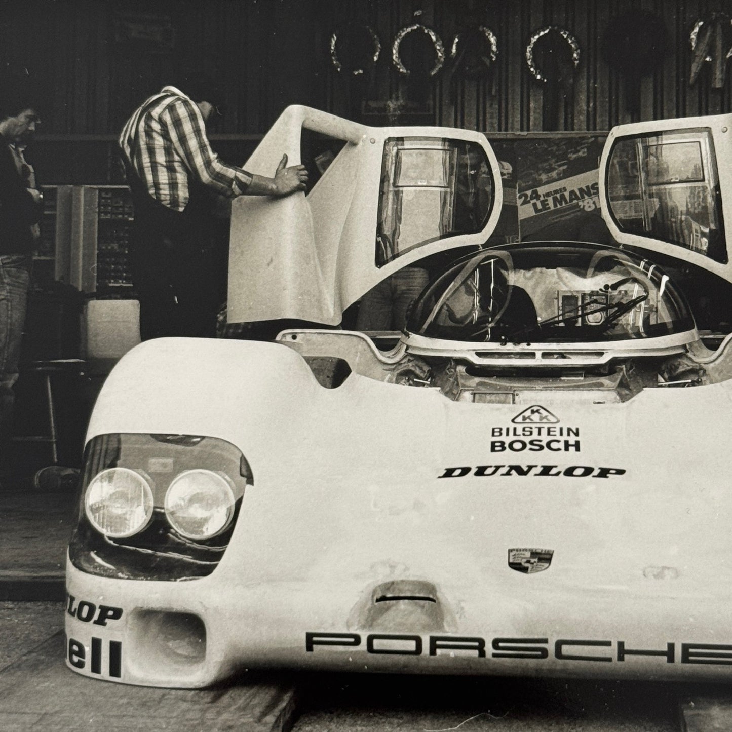 Porsche 956 Race Car Photo Photograph Print Vintage