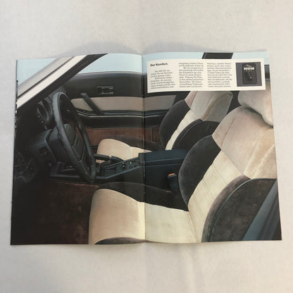 Nissan 300ZX Sports Car Sales Brochure Catalog GERMAN TEXT Nissan 300 ZX TURBO