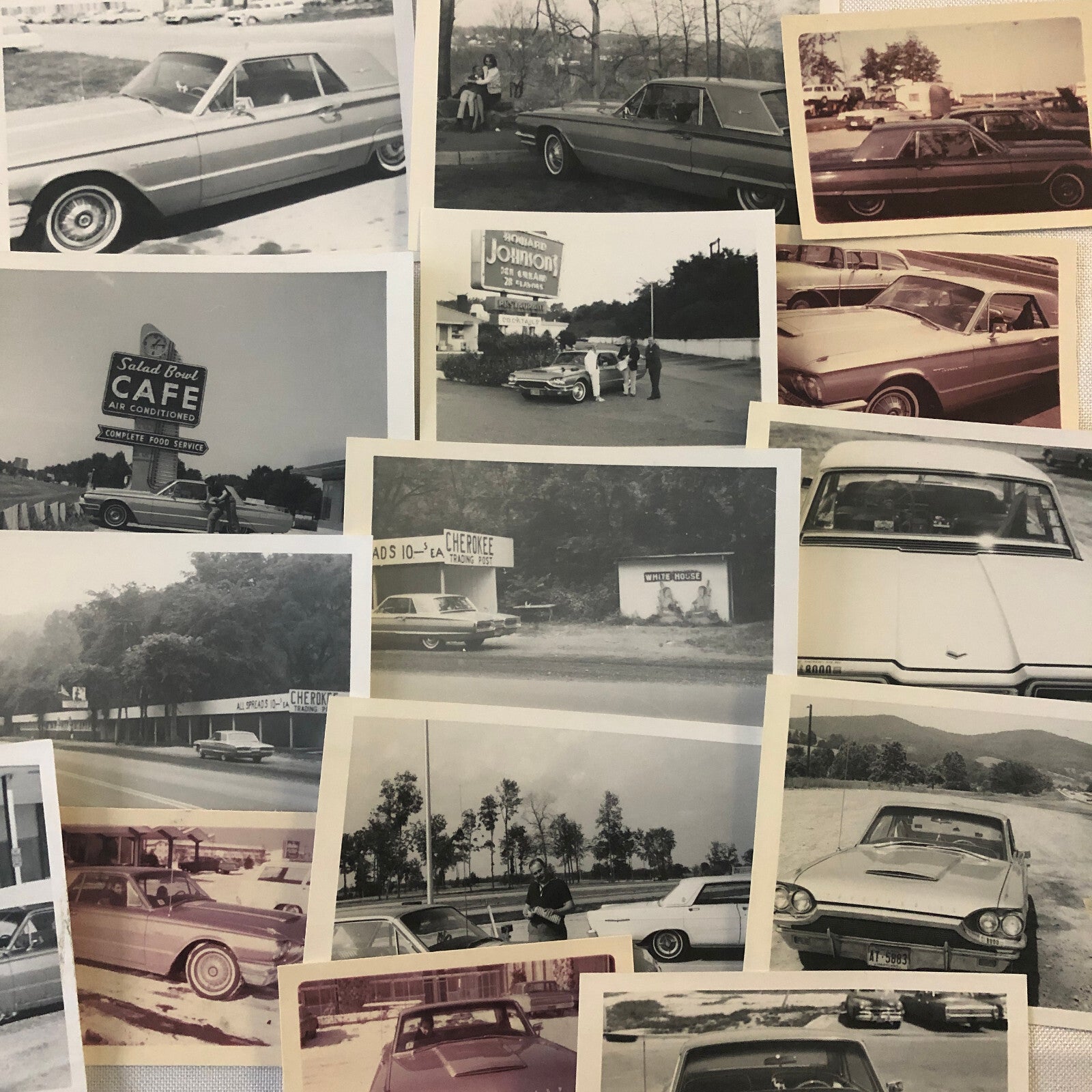 Vintage Ford Thunderbird Car Automobile Photo Photograph Lot of 15