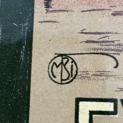 Vintage Travel Luggage Label Excelsior Palace Hotel Venise Lido Italy Italian