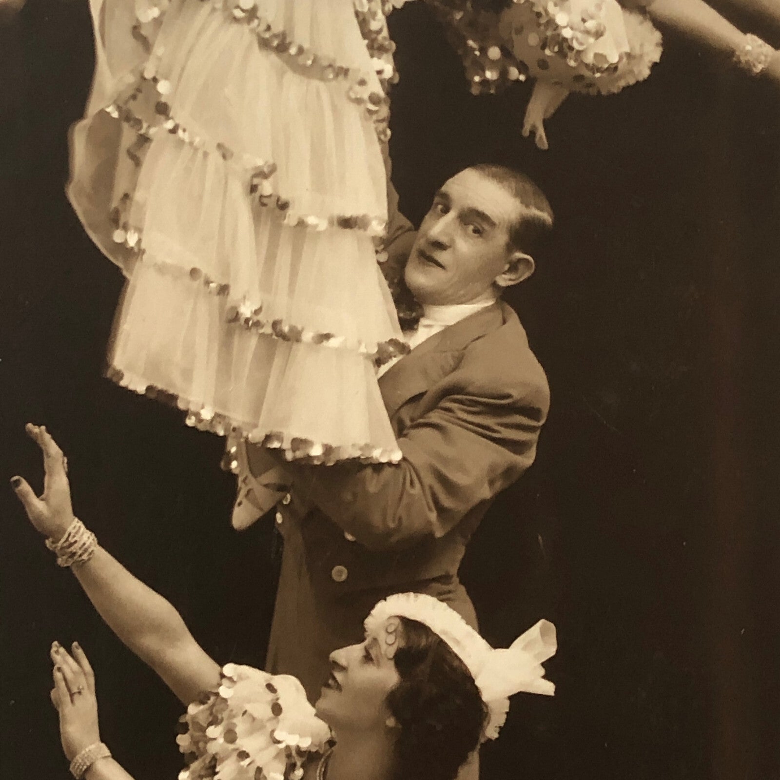 Circus Performer Acrobat Act in Costume Dance Vintage Photo Photograph