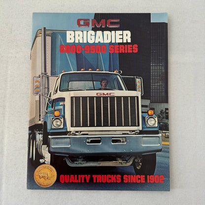 GMC Brigadier Truck Sales Brochure Catalog Advertising Vintage 8000 9500