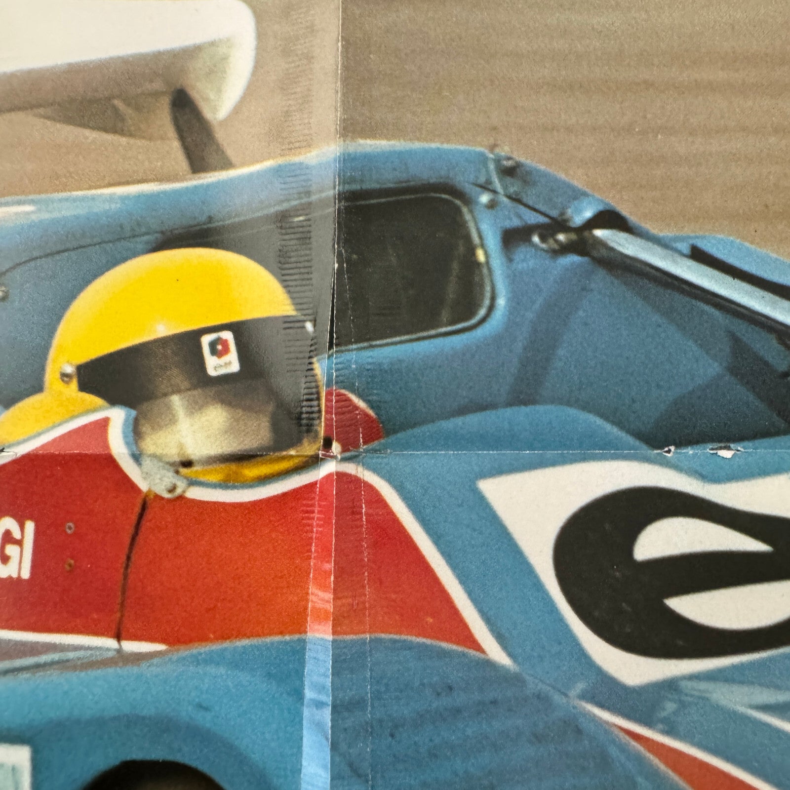 Vintage Renault Alpine V6 2 Liter Racing Car Poster Alain Serpaggi