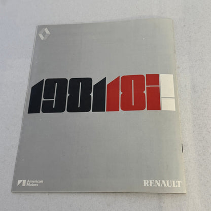 1981 Renault 18i Car Sales Brochure Catalog Vintage Advertising
