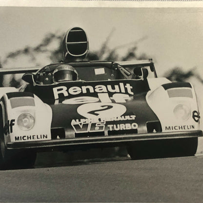 Vintage Racing Photo Photograph 1976 300KM Nurburgring Renault Alpine A442 Turbo