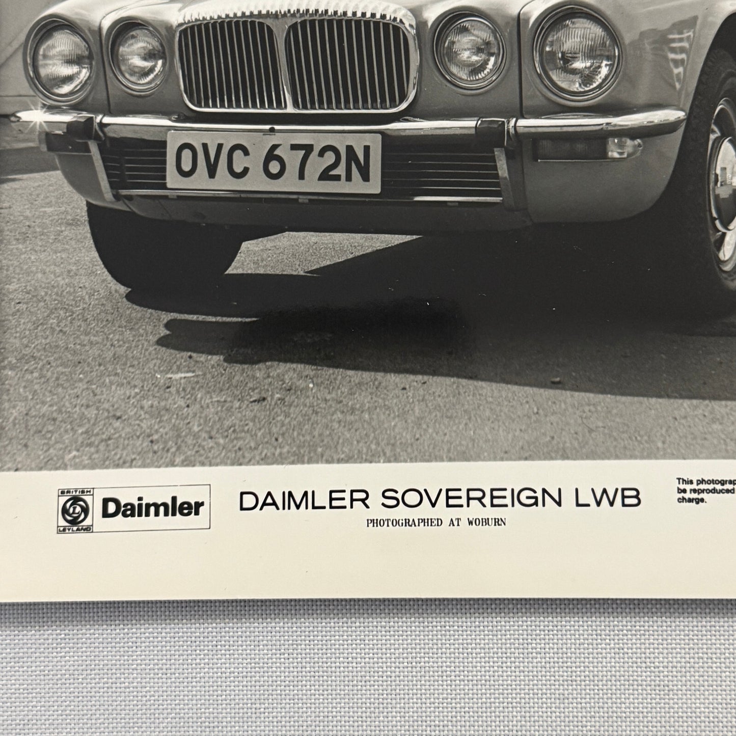 Daimler Sovereign LWB Car Factory Press Photo Photograph Jaguar Sovereign