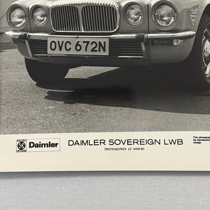 Daimler Sovereign LWB Car Factory Press Photo Photograph Jaguar Sovereign