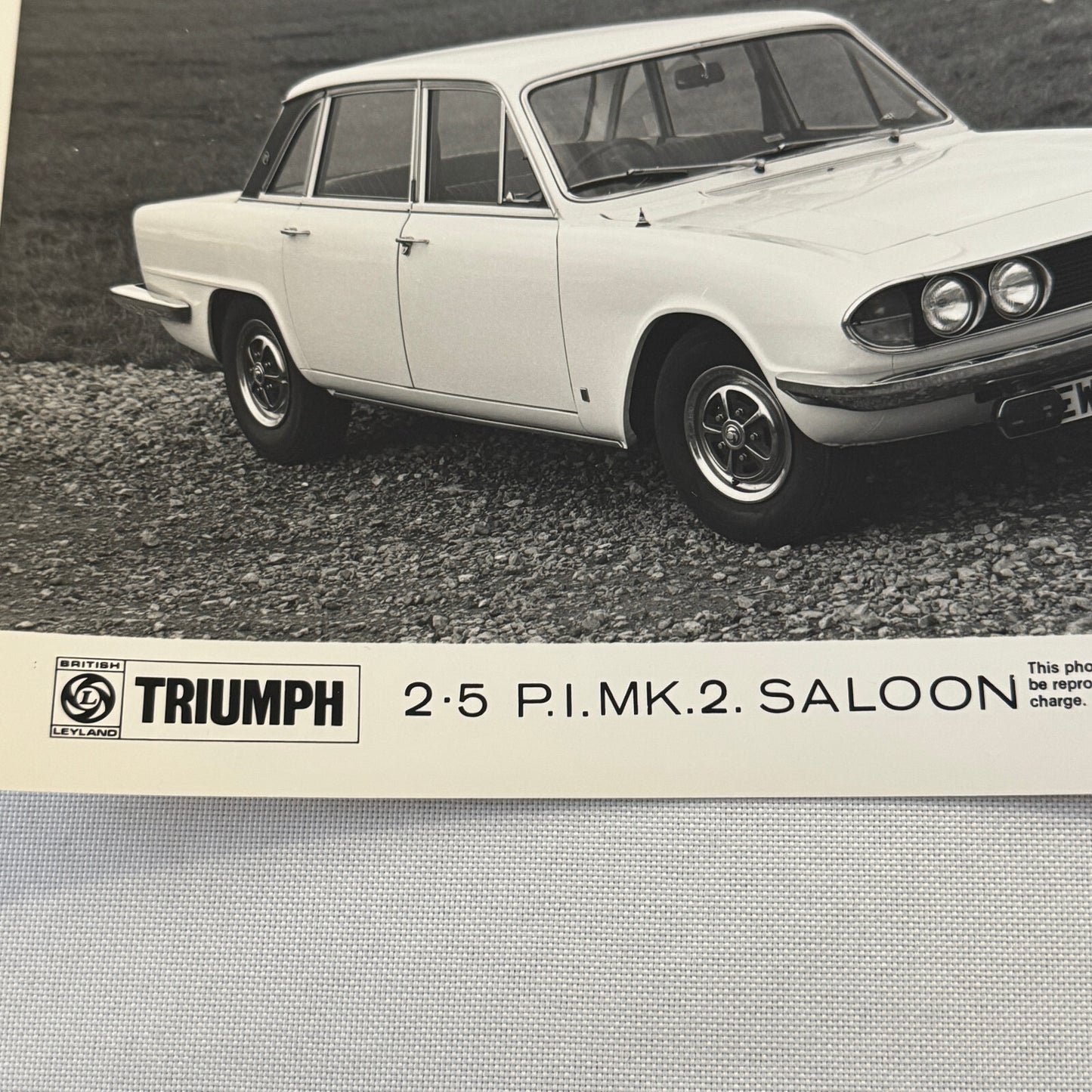 Triumph 2.5 PI MK 2 Saloon Sedan Car Factory Press Photo Photograph Print 1973