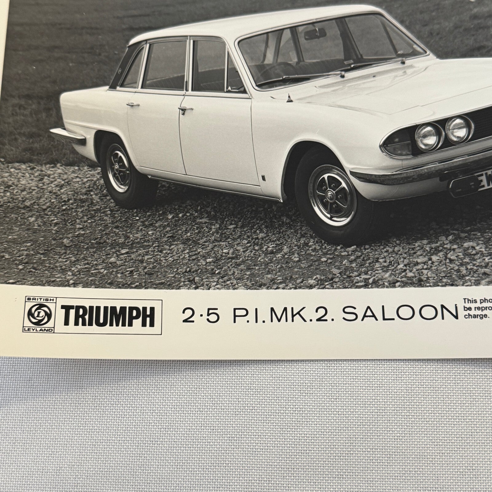 Triumph 2.5 PI MK 2 Saloon Sedan Car Factory Press Photo Photograph Print 1973