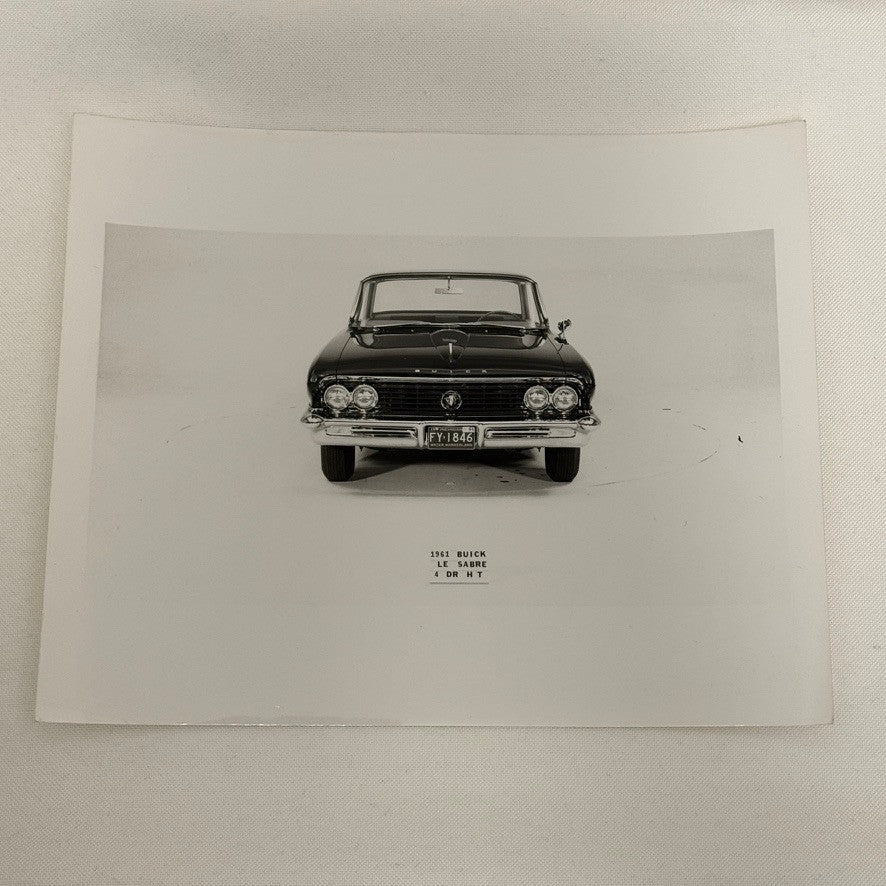 1961 Buick LeSabre 4-Door Hardtop Car Photo Photograph Print Vintage