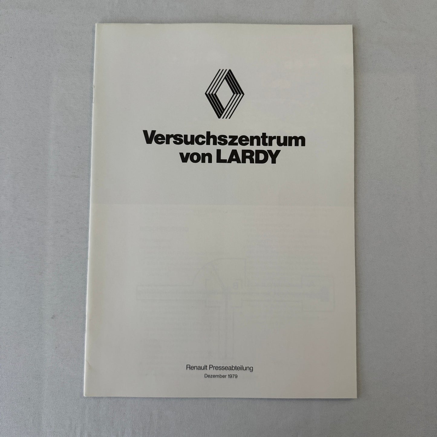 1980 Renault 5 Safety Testing Car Press Kit Brochure Photos Vintage GERMAN Text