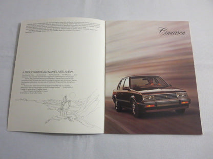 1982 ? Cadillac Cimarron Sales Brochure Catalog Vintage Advertising 