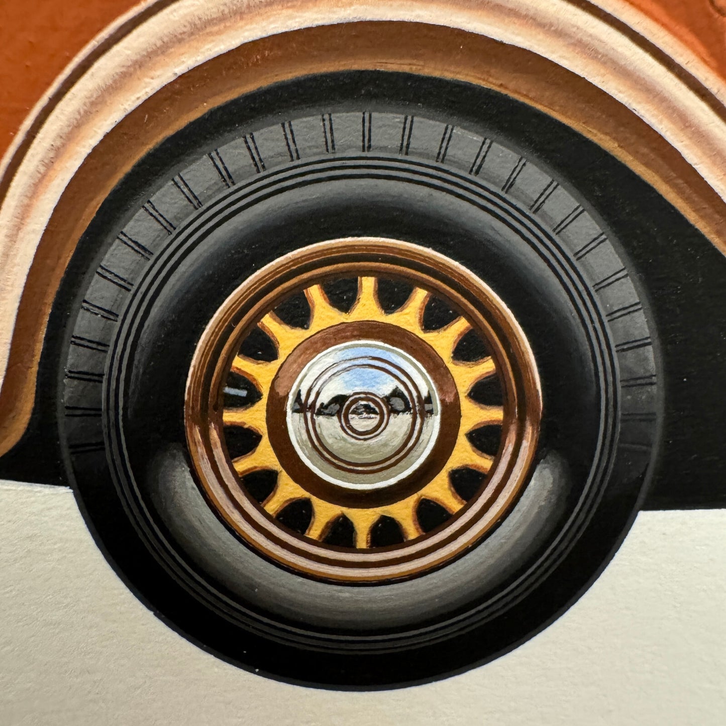 1938 Franklin V12 LeBaron Club Brougham Automobile Illustration Art Drawing