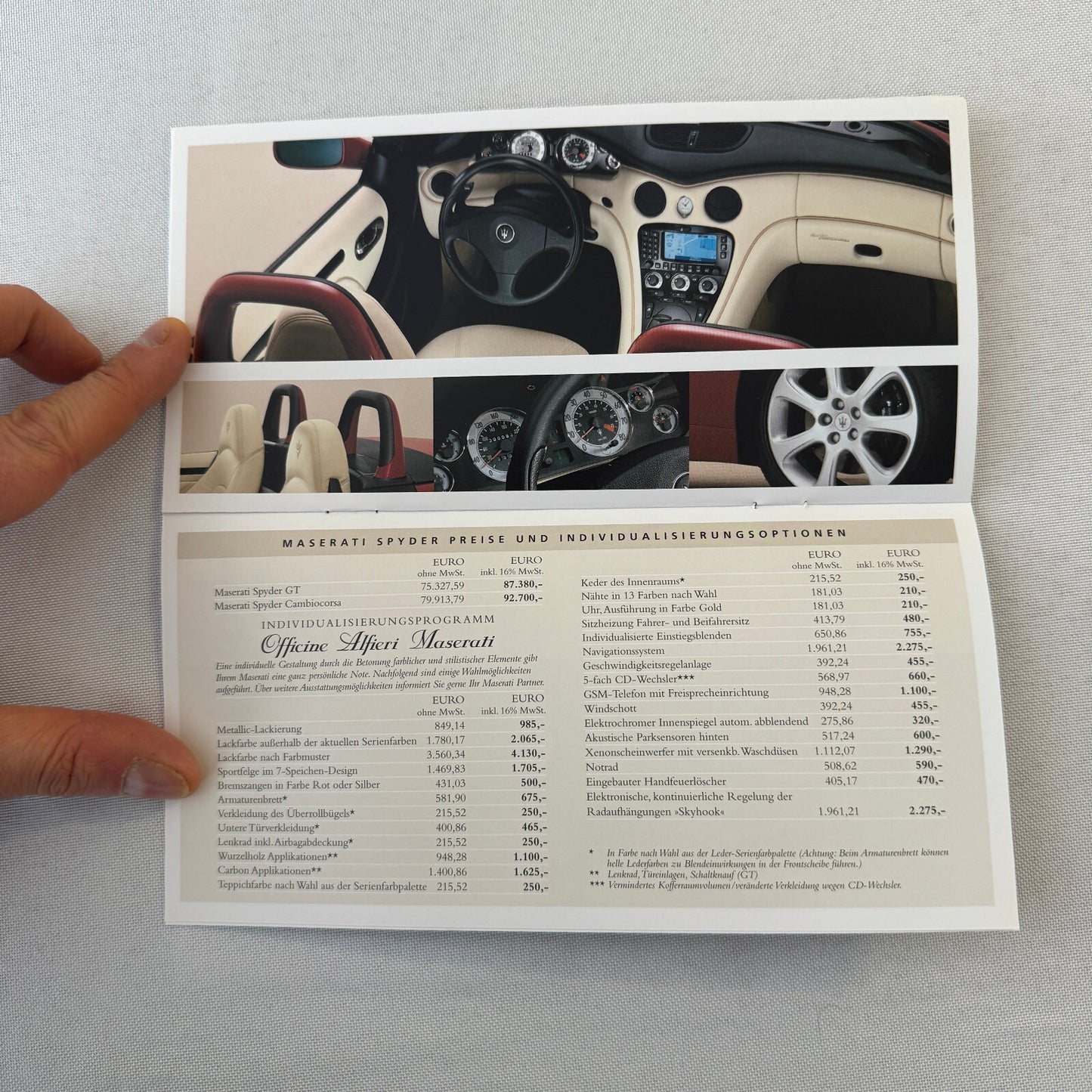 2003 Maserati Coupe & Maserati Spyder Press Kit Brochure Photo CD