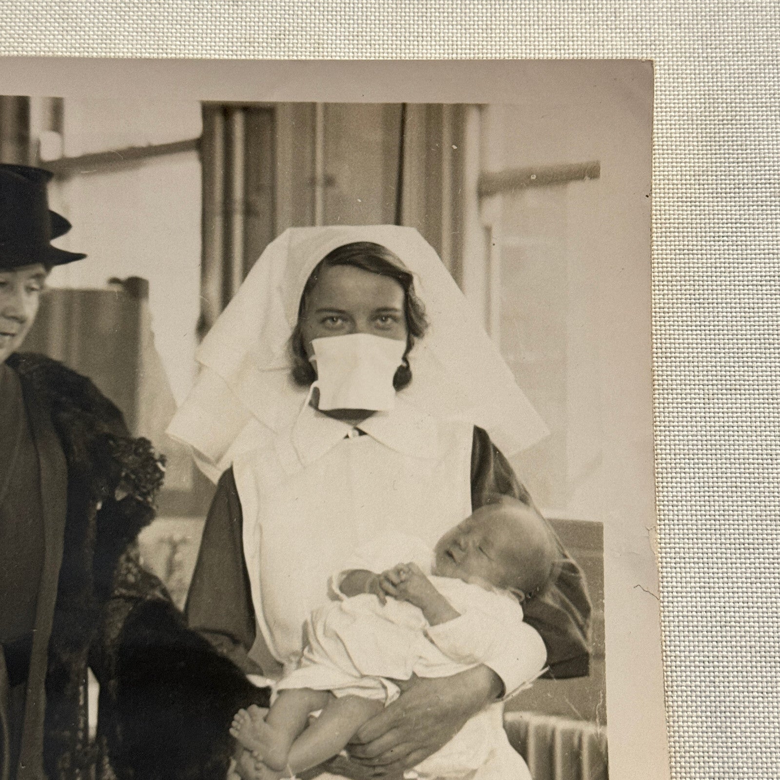 1933 Belfast Maternity Hospital Nurses Baby Press Photo Photograph UK