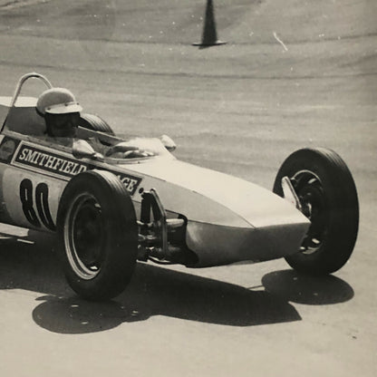 Vintage Racing Car Driver Photo Photograph Print 