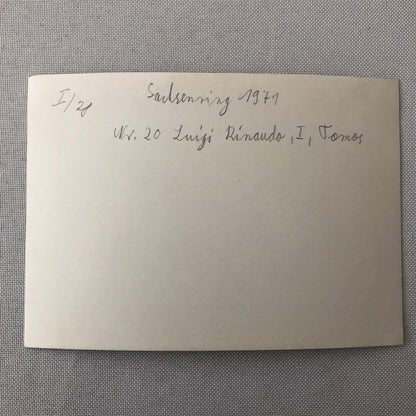 Vintage Motorcycle Racing Photo photograph Rider Luigi Rinaudo 1971