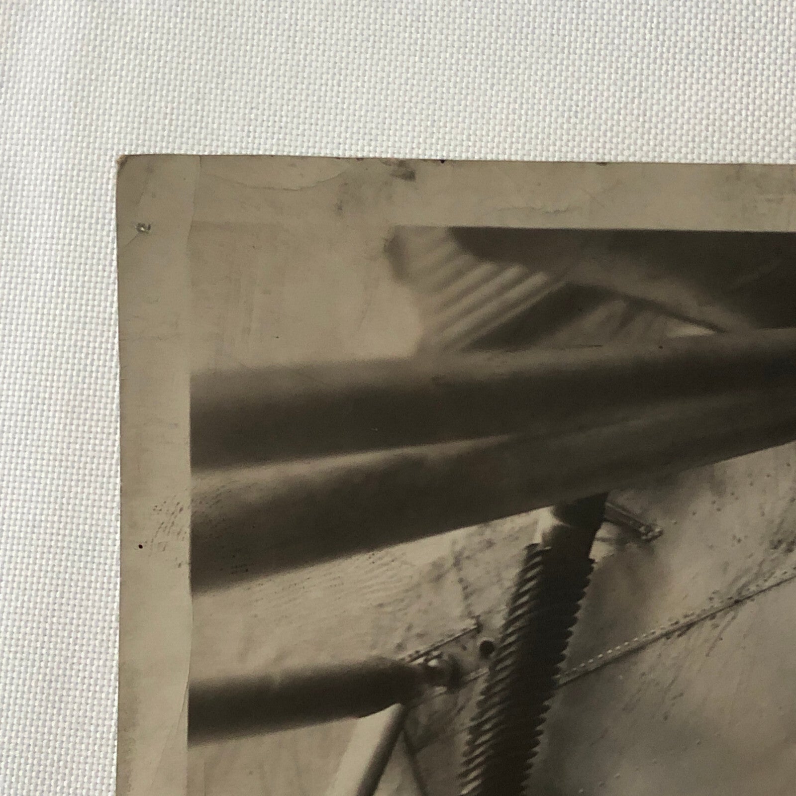 Photo Photograph Early Avaitor in Plane Refilling Antifreeze Aircraft