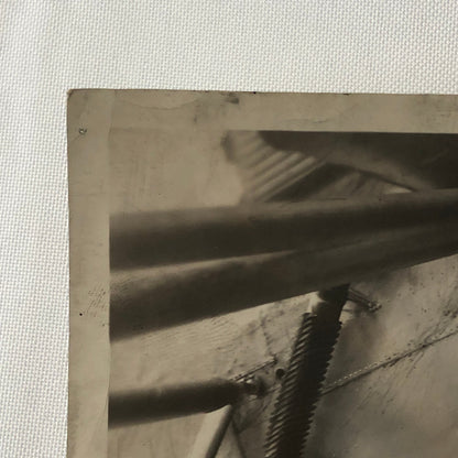 Photo Photograph Early Avaitor in Plane Refilling Antifreeze Aircraft