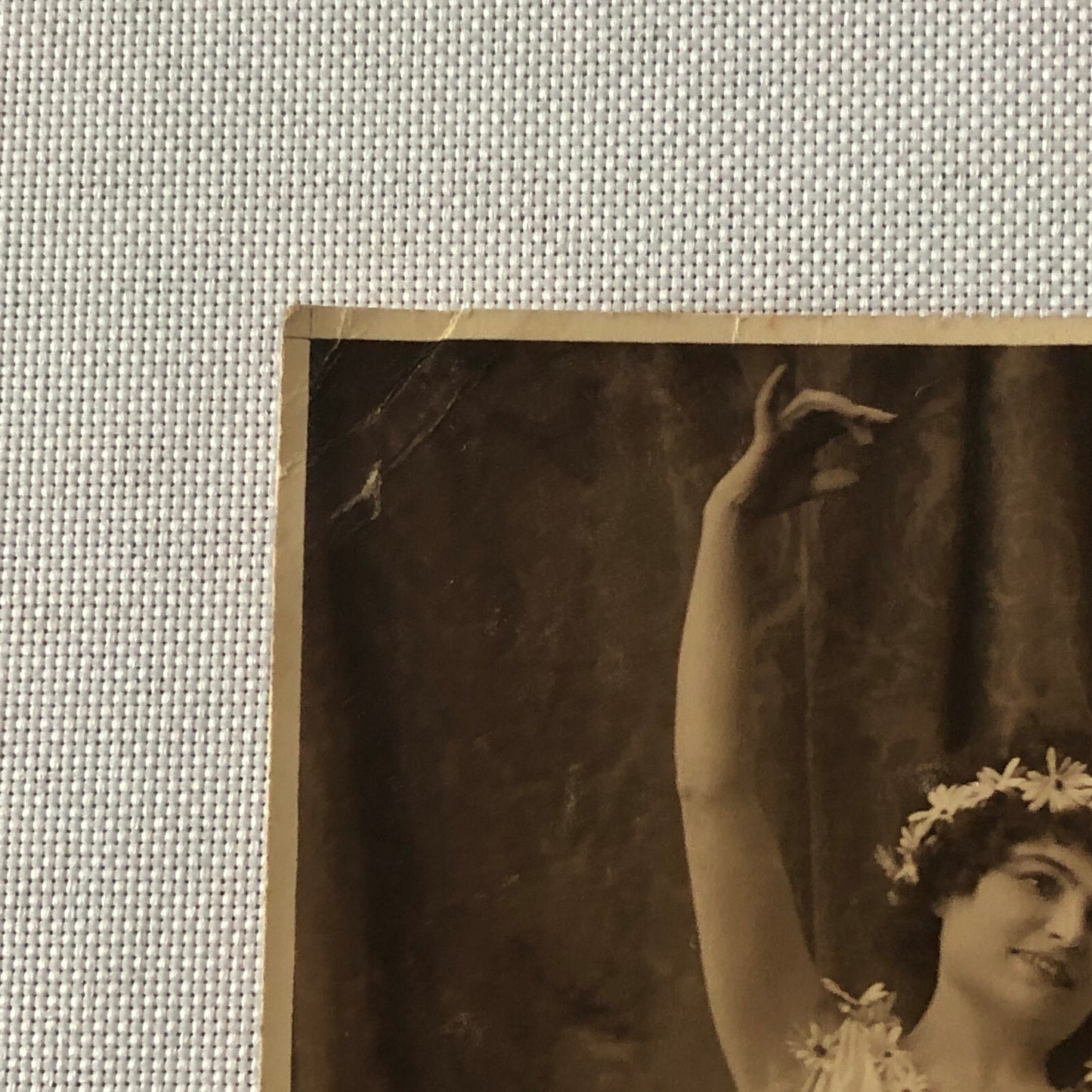 Ballet Dancer or Circus Performer Real Photo Postcard Post Card RPPC Vintage