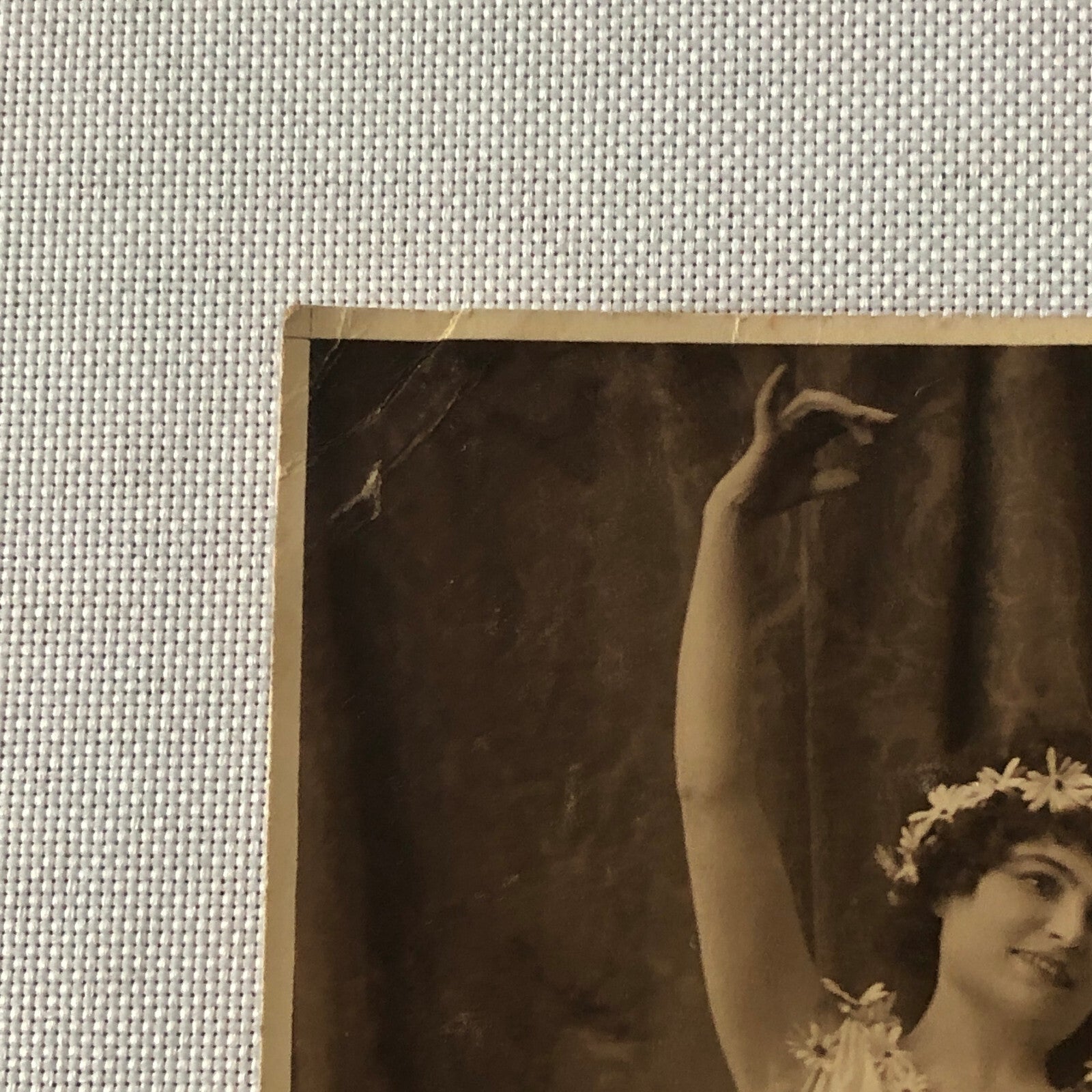 Ballet Dancer or Circus Performer Real Photo Postcard Post Card RPPC Vintage