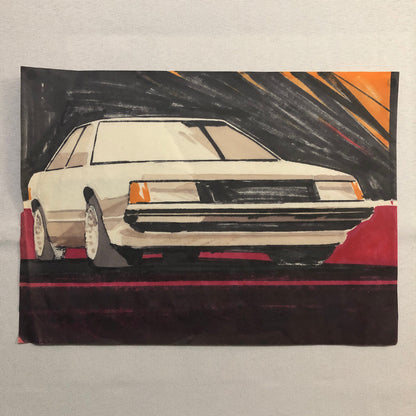 Styling Concept Automobile Illustration Art Drawing Sketch Vintage Ford Granada