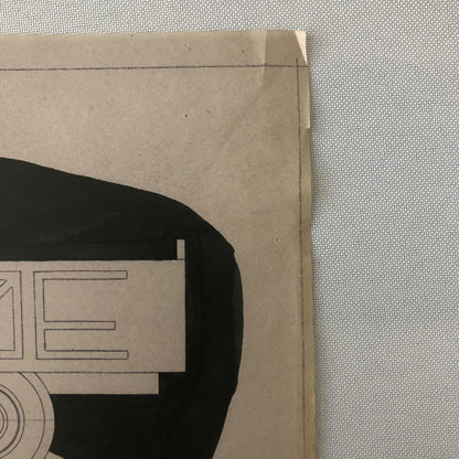 1935 Coachbuilder Truck Design Blueprint Rendering Blue Print 