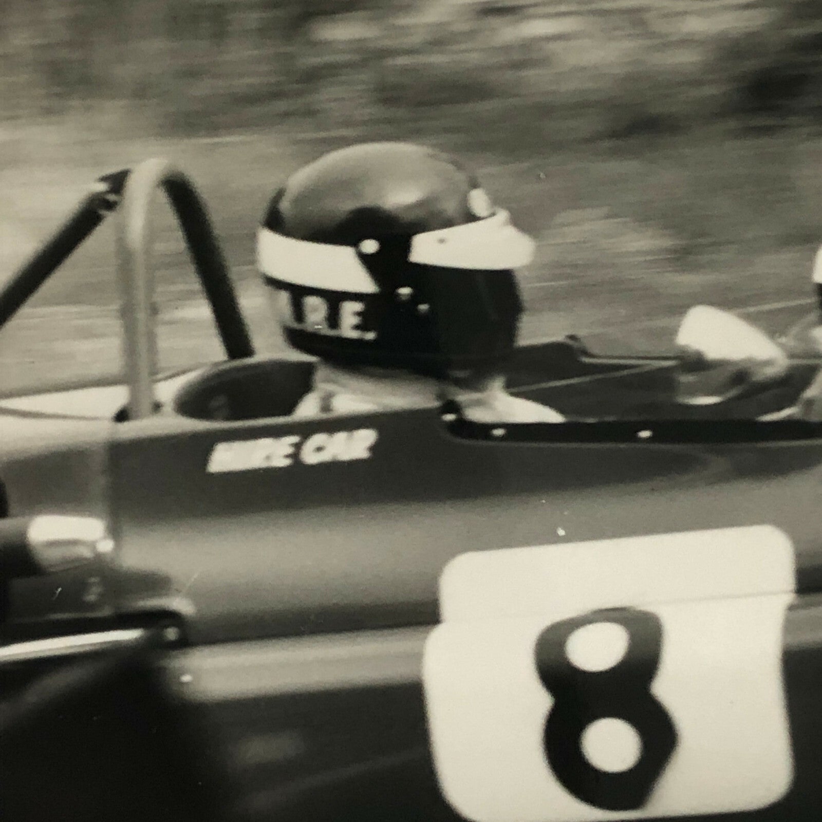 Vintage Grand Prix Car Racing Photo Photograph Print - Driver Ronnie McKay ? 