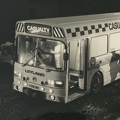 Vintage 1974 Leyland Lifeliner Ambulance Bus Factory Press Photo Photograph 3x
