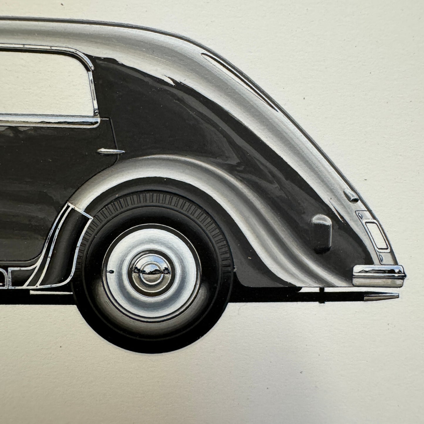 1933 Rohr 8 Type F Automobile Illustration Art Drawing Hand Drawn