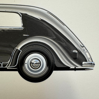 1933 Rohr 8 Type F Automobile Illustration Art Drawing Hand Drawn