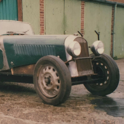 Vintage Morgan 4/4 Barn Find Car Photo Photograph Junk Yard 