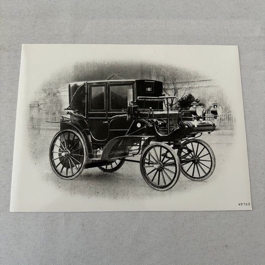 1896 Daimler Mercedes Benz Taxi Wagon Factory Press Photo 1996 ?