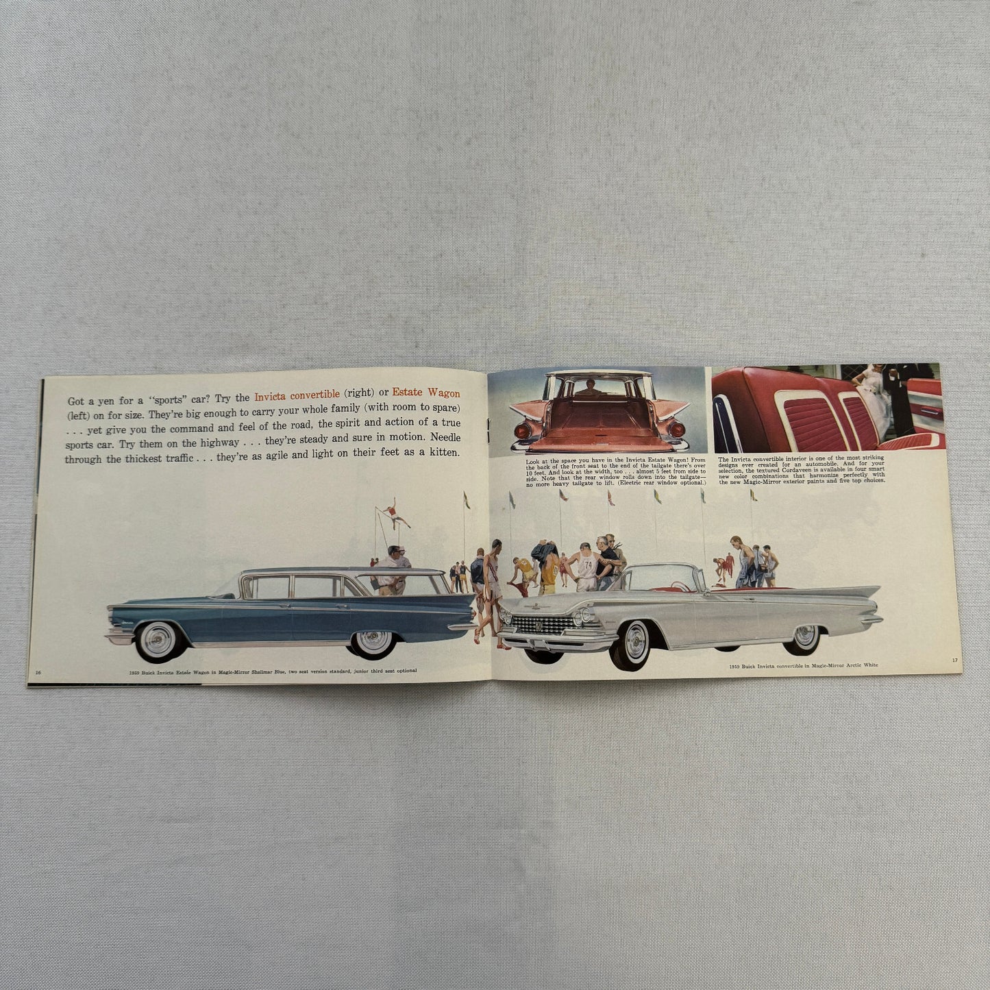 1959 Buick Car Sales Brochure Catalog LeSabre Invicta Electra 225