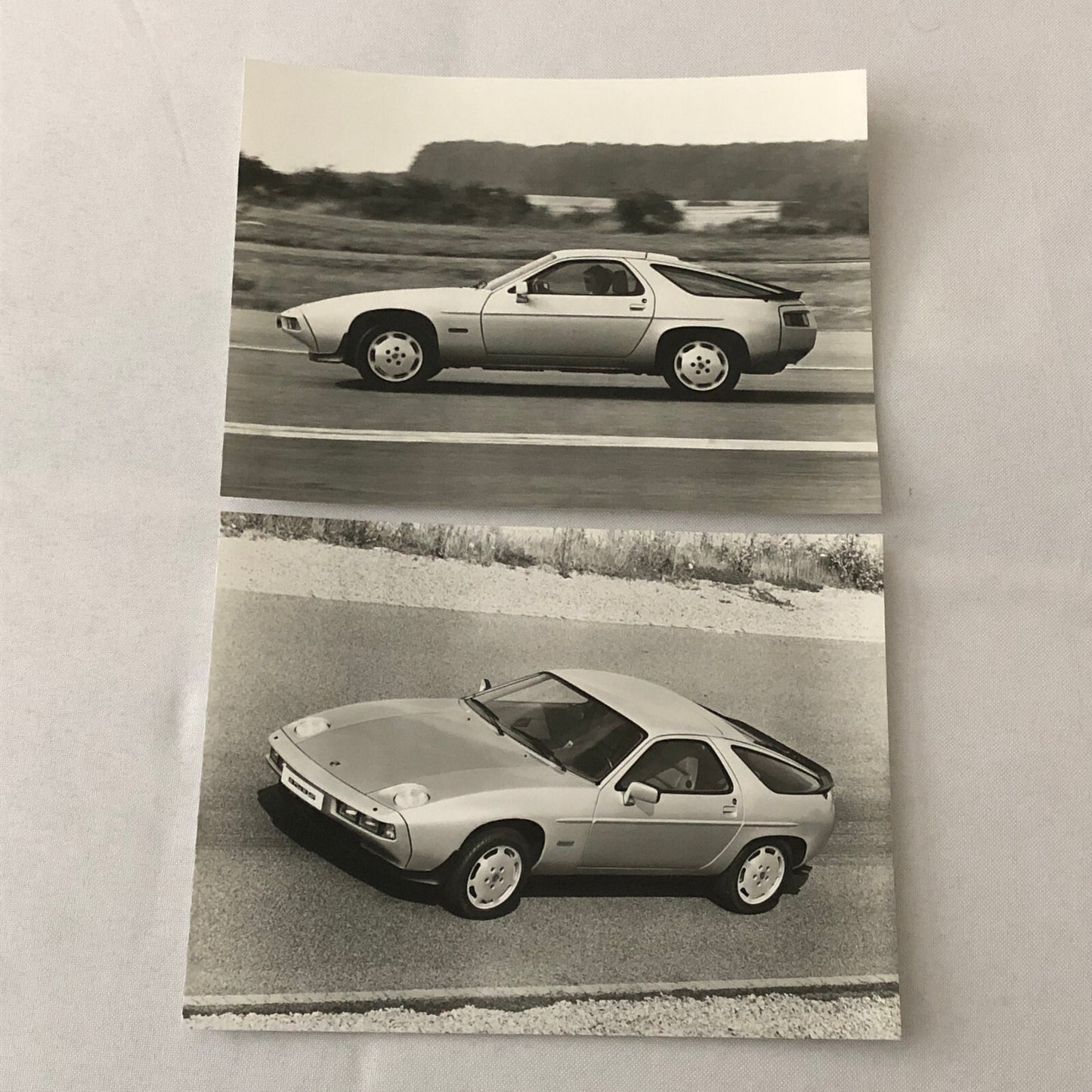 Vintage Porsche 928 S Factory Press Photo Photograph Print Werkfoto Lot 2x 928S