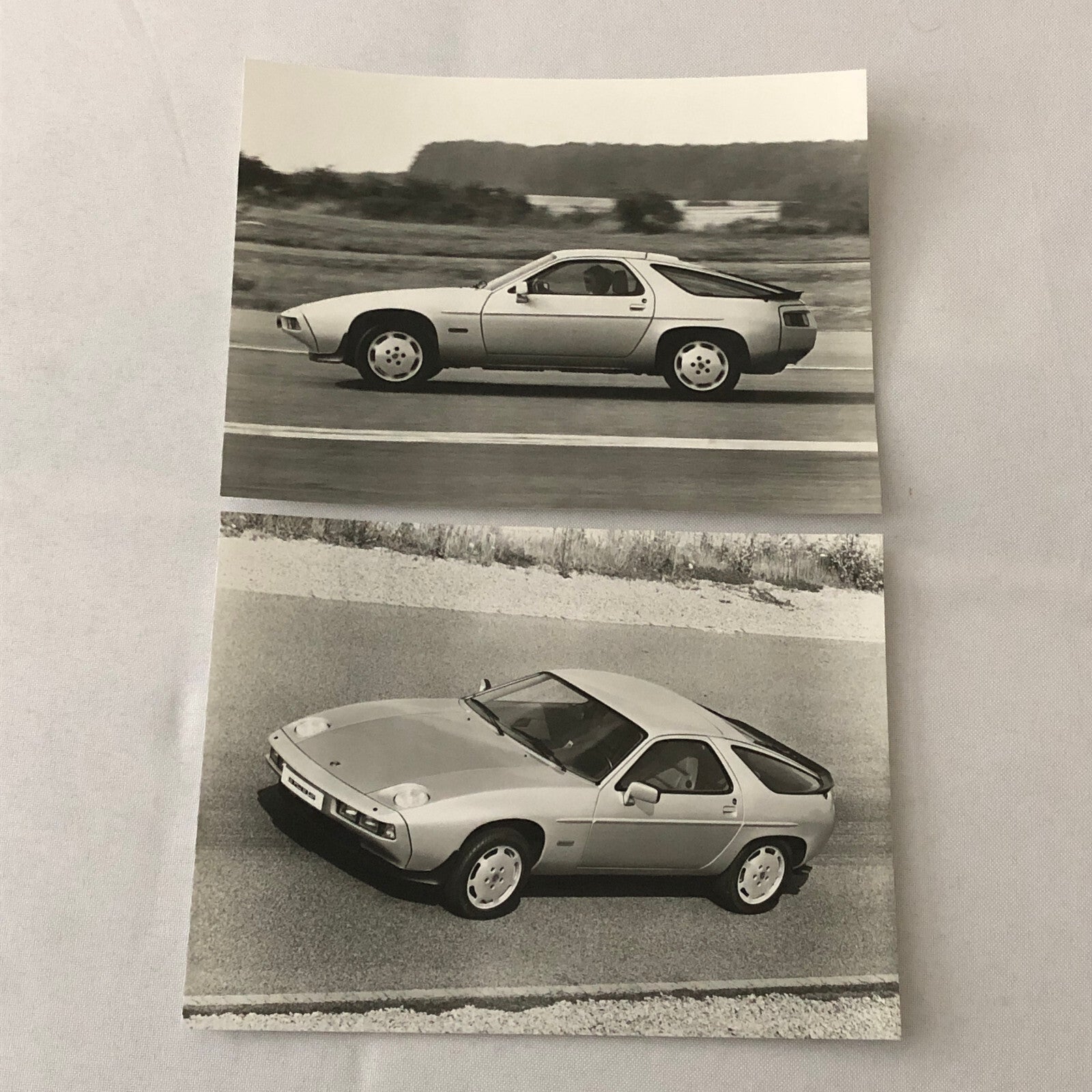 Vintage Porsche 928 S Factory Press Photo Photograph Print Werkfoto Lot 2x 928S