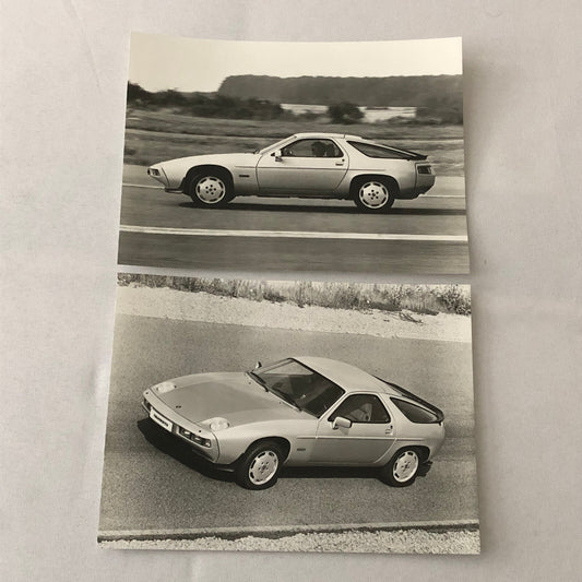Vintage Porsche 928 S Factory Press Photo Photograph Print Werkfoto Lot 2x 928S