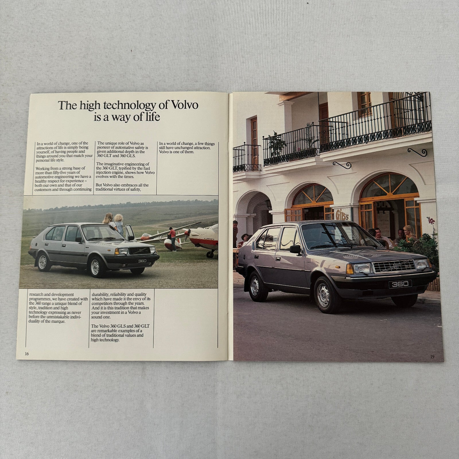 Volvo 360 Car Sales Brochure Catalog Advertising UK Market