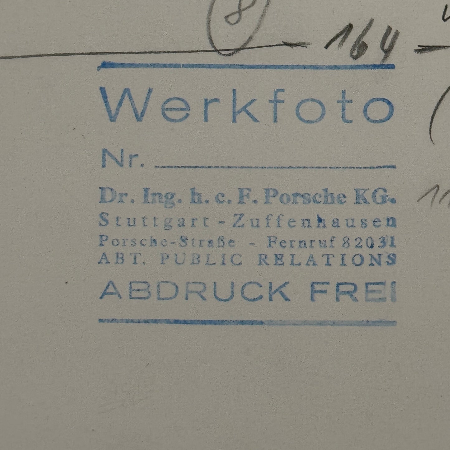 Porsche FLA Long Life Car Concept Prototype Factory Werkfoto Photo Photograph