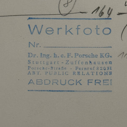 Porsche FLA Long Life Car Concept Prototype Factory Werkfoto Photo Photograph