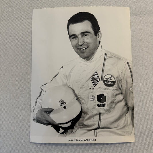 Jean Claude Andruet Racing Driver Photo Photograph Print Renault ELF Racing