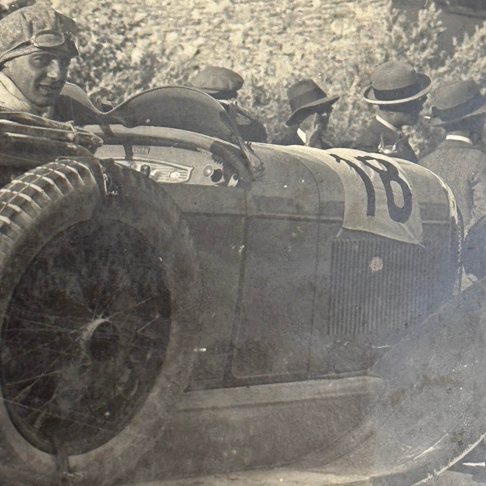 Antique Chrysler Car Automobile Photo Photograph Italian Photographer Stamp
