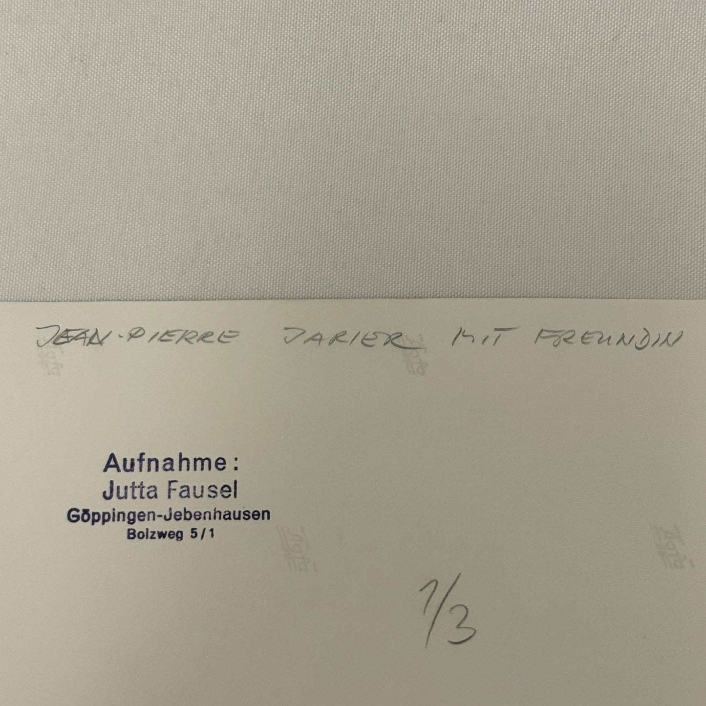 Vintage Racing Photo 1972 Jarama F2 Race JP Jarier Jean-Pierre Jarier Girlfriend