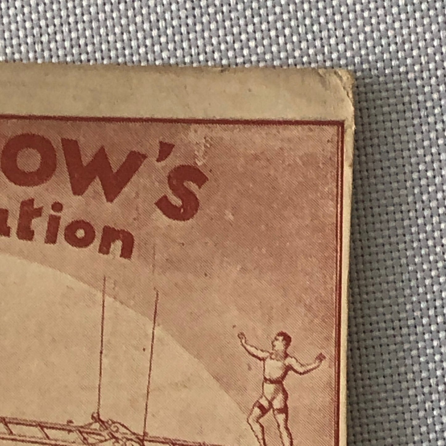 Circus Acrobat Act German Vintage Postcard Post Card The Sandows Luft Sensation