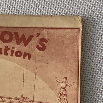 Circus Acrobat Act German Vintage Postcard Post Card The Sandows Luft Sensation