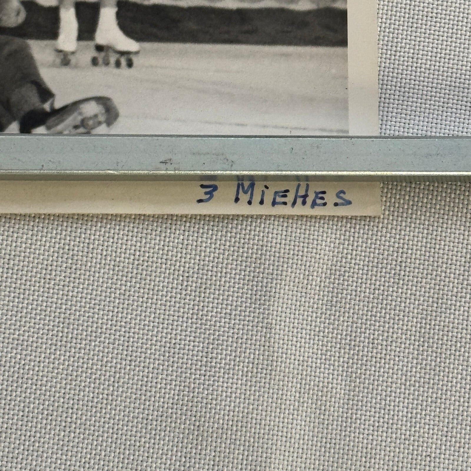 Circus Roller Skating Act Photo Photograph Print Vintage 3 Miehes