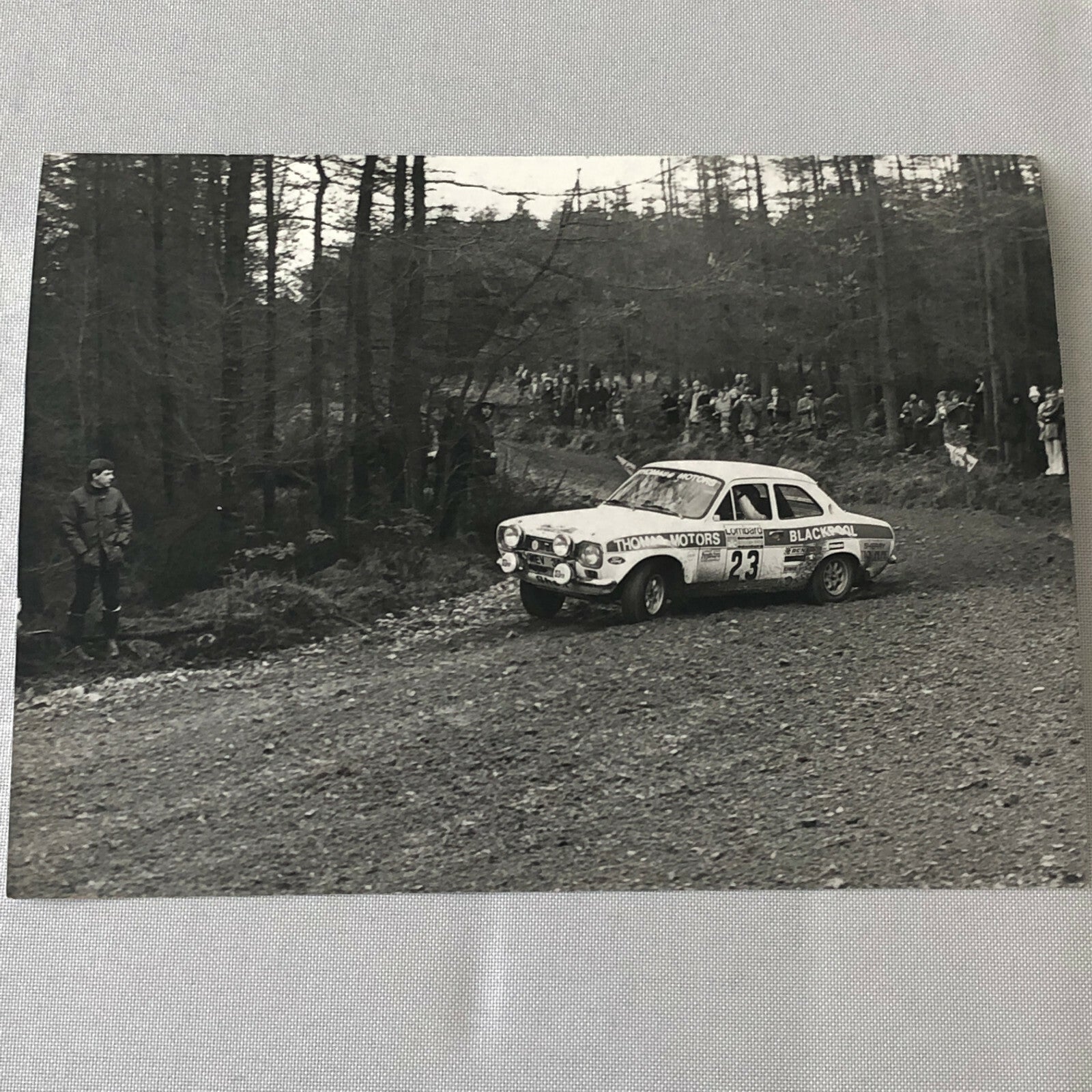 Vintage Rally Racing Photo Photograph 1974 Rallye RAC Car 